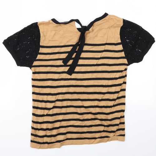 Marks and Spencer Womens Multicoloured Striped  Pullover Jumper Size 10  - Marks and Spencer