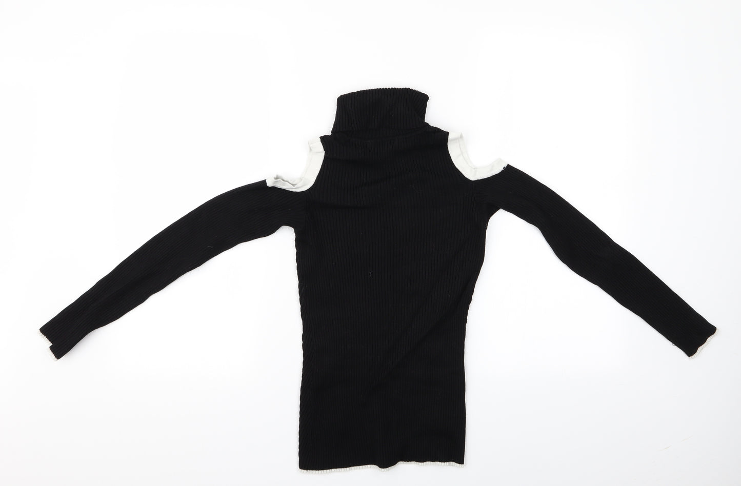XOXO Womens Black   Pullover Jumper Size M  - cut out shoulder