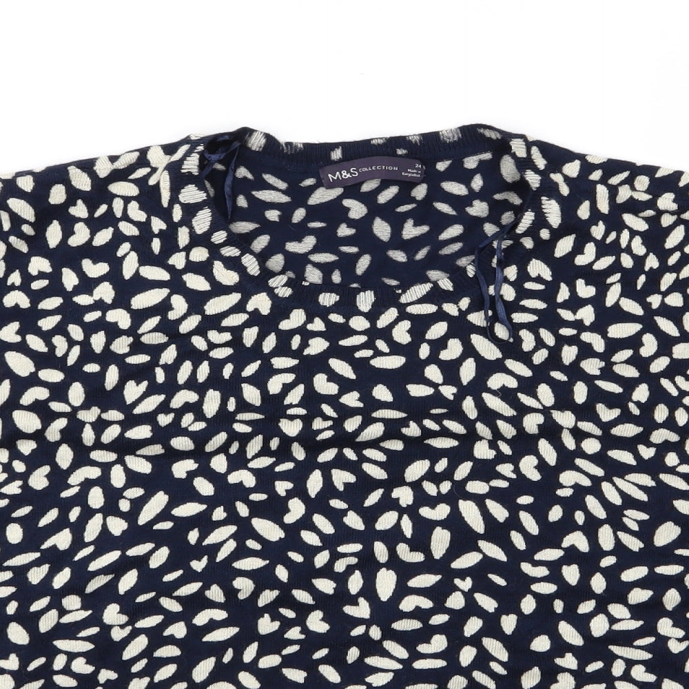 Marks and Spencer Womens Multicoloured Floral  Pullover Jumper Size 24  - Marks and Spencer