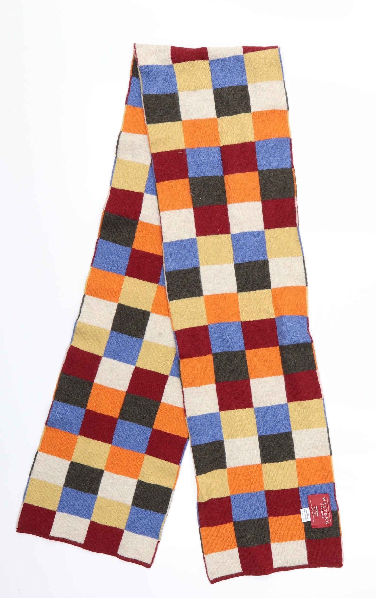 Walters Mens Multicoloured Plaids & Checks  Rectangle Scarf Scarf One Size  - Walters Checked Scard
