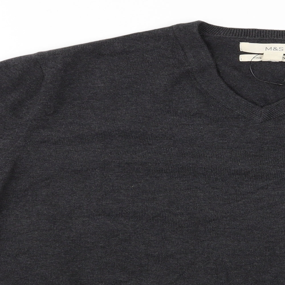 Marks and Spencer Mens Grey   Pullover Jumper Size L  - Marks and Spencer