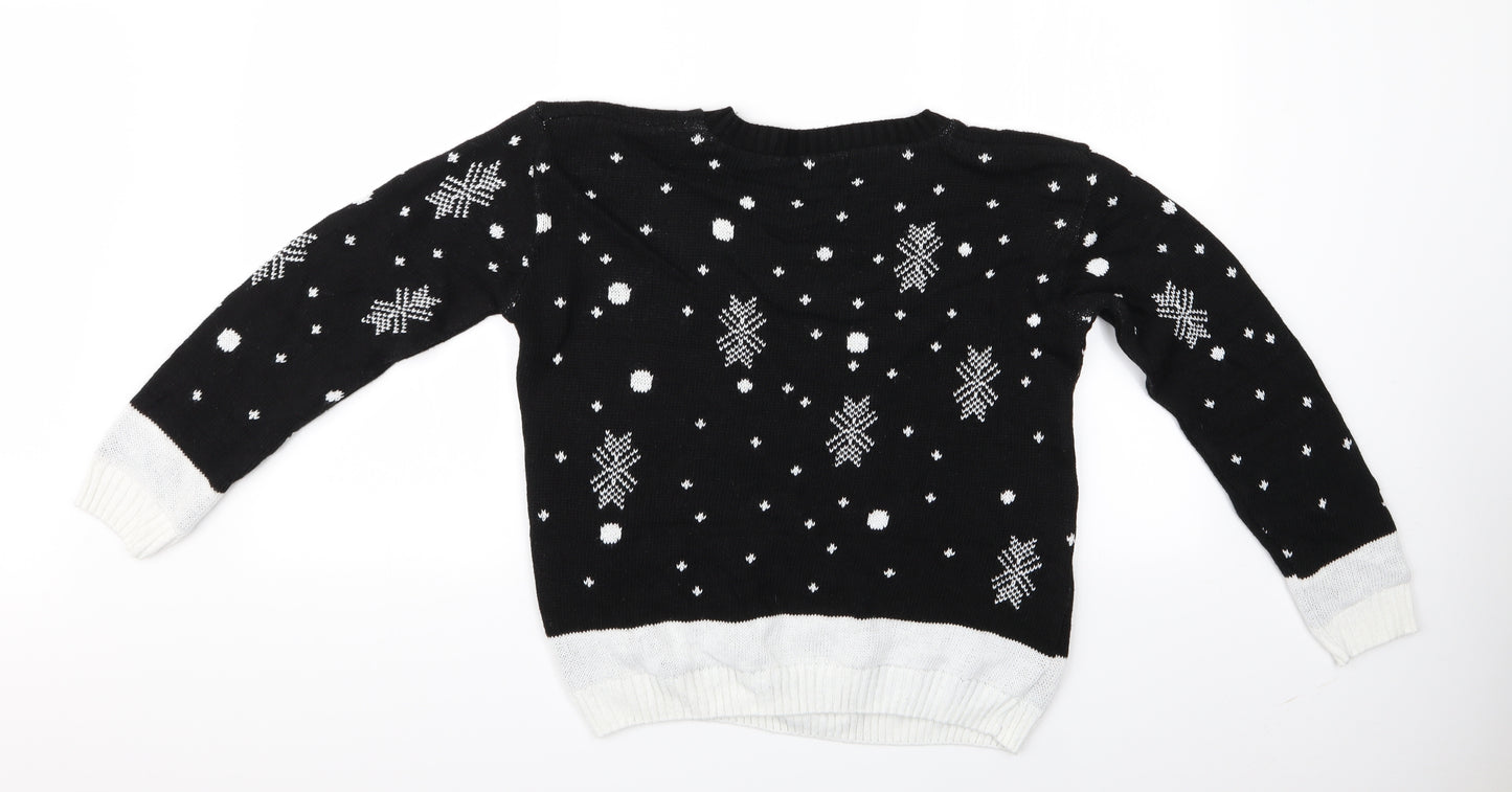 Miss Foxy Womens Multicoloured Animal Print  Pullover Jumper   - Miss Foxy Reindeer Christmas Jumper
