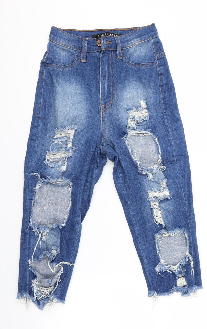 Aphrodite Girls Black   Cropped Jeans  - Destressed Jeans
