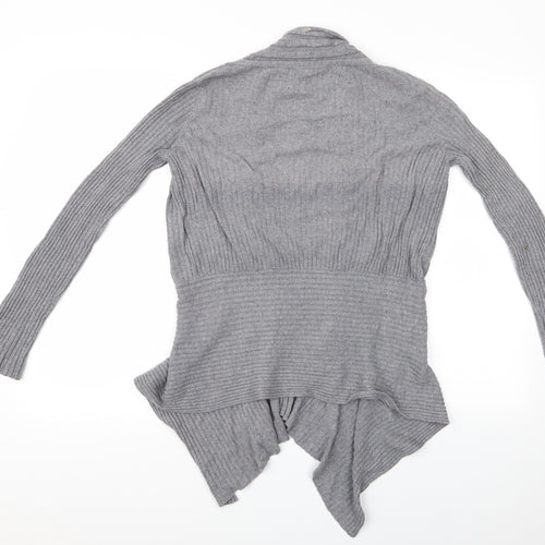 Preworn Womens Grey   Cardigan Jumper   - Waterfall Cardigan