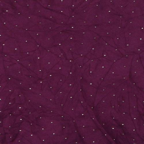River Island Womens Purple   Cape Jumper Size 12  - River Island beaded cardigan