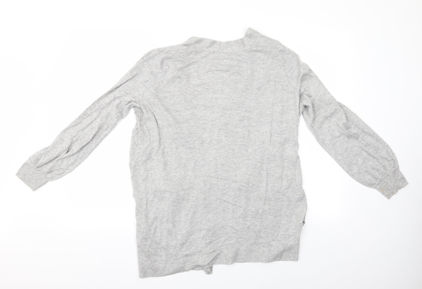 Marks and Spencer Womens Grey   Cardigan Jumper Size M  - Longline Cardigan