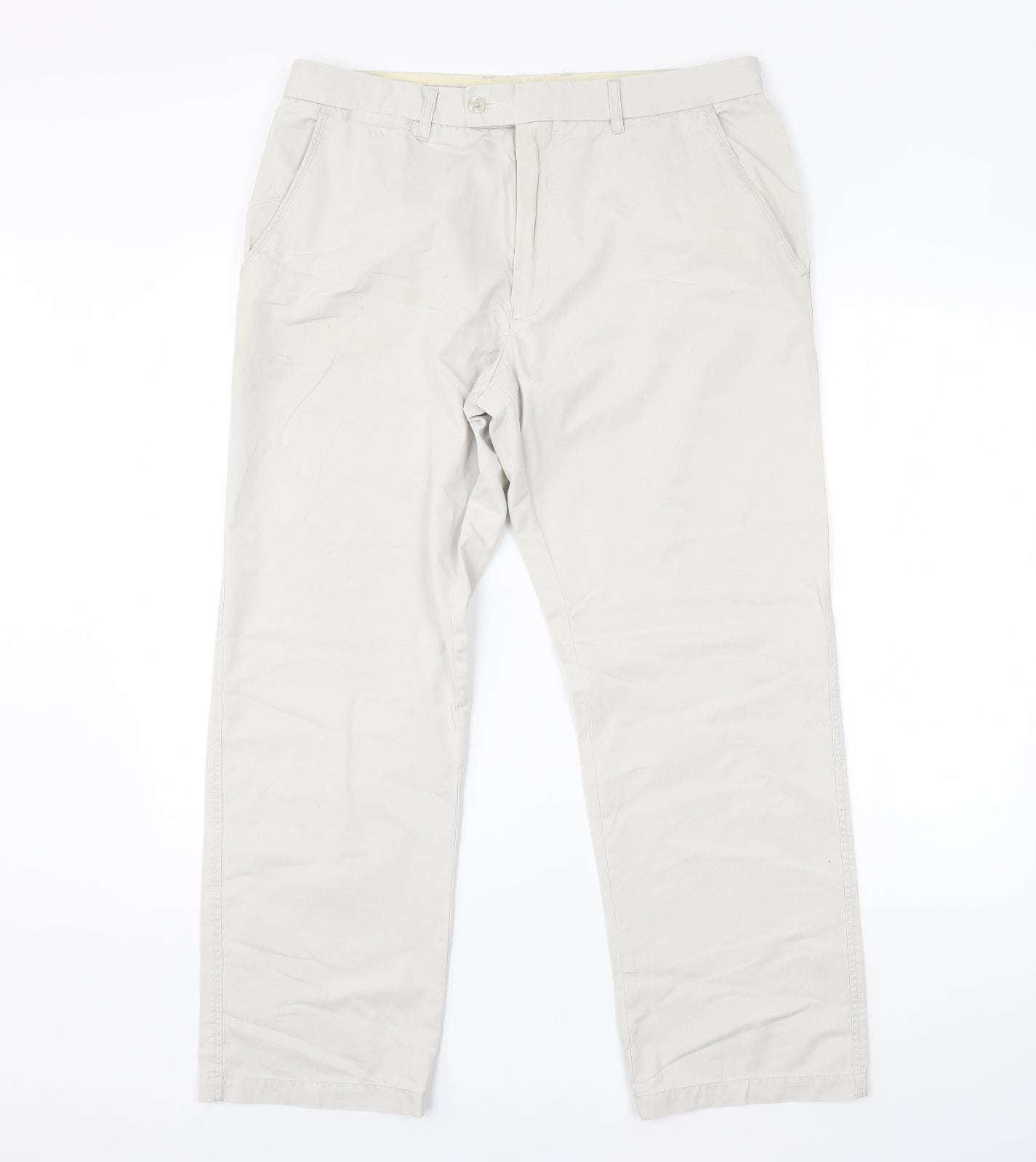 Samuel Windsor Mens Beige   Trousers  Size 34 in L29 in