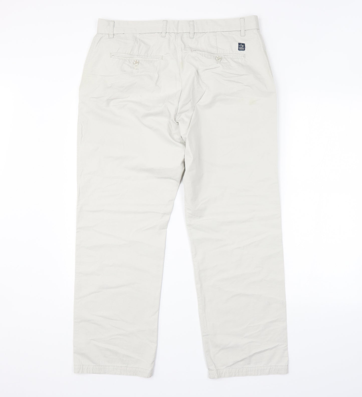 Samuel Windsor Mens Beige   Trousers  Size 34 in L29 in