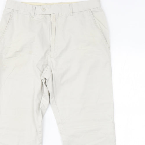 Samuel Windsor Mens Beige   Trousers  Size 34 in L29 in