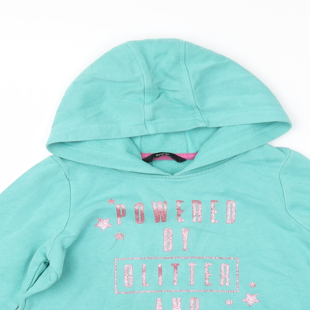 George Girls Blue   Pullover Hoodie Size 9-10 Years