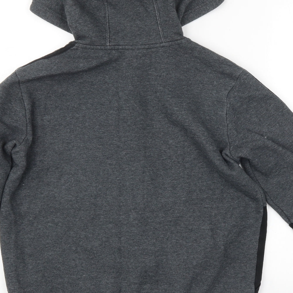 adidas Boys Grey Spotted  Full Zip Hoodie Size 11-12 Years