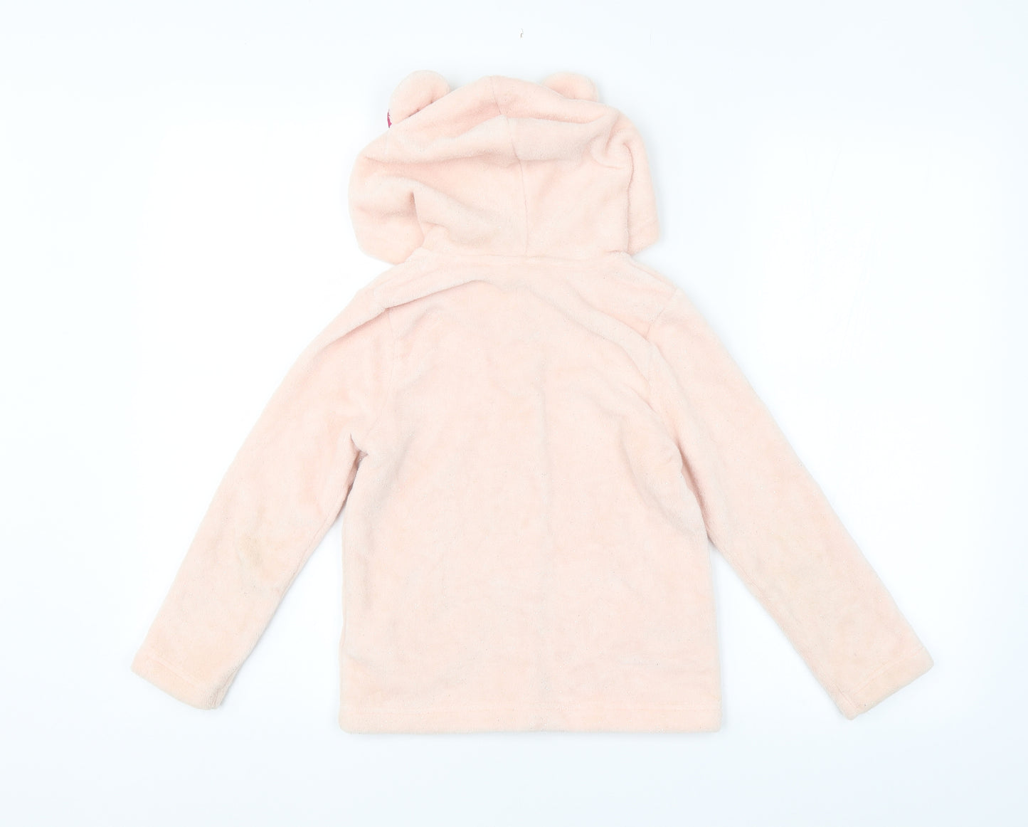 H&M Girls Pink   Full Zip Hoodie Size 5-6 Years
