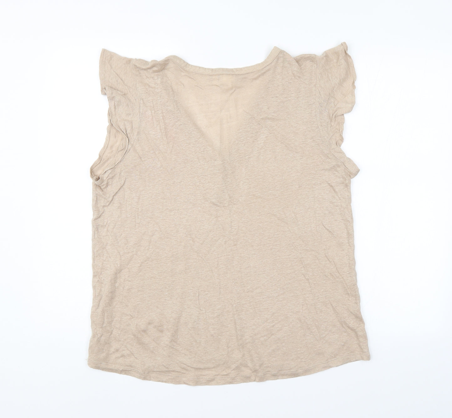 H&M Womens Brown   Basic Blouse Size L