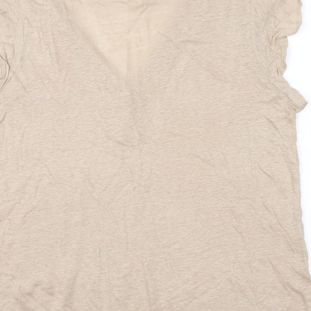 H&M Womens Brown   Basic Blouse Size L