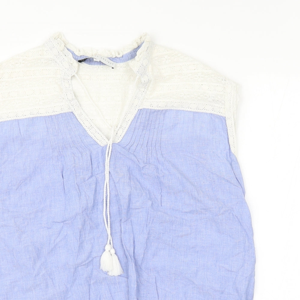 Preworn Womens Blue   Basic Blouse Size M