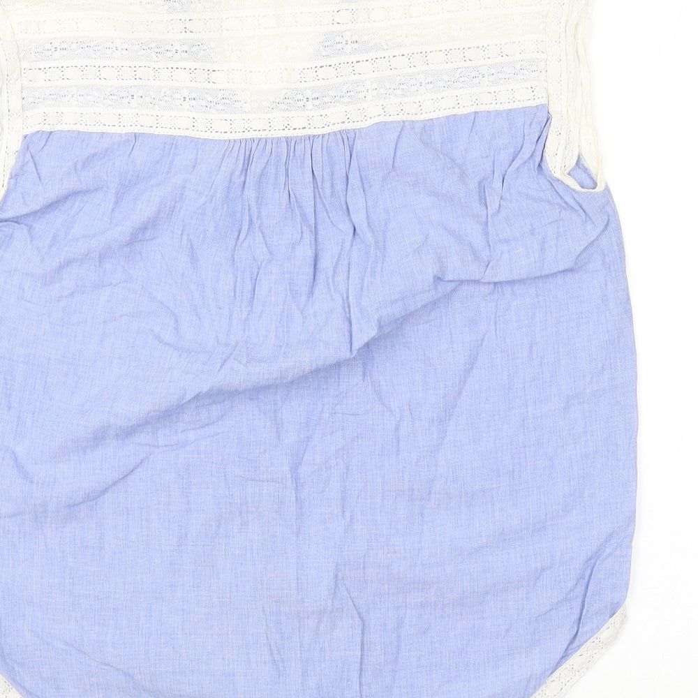 Preworn Womens Blue   Basic Blouse Size M