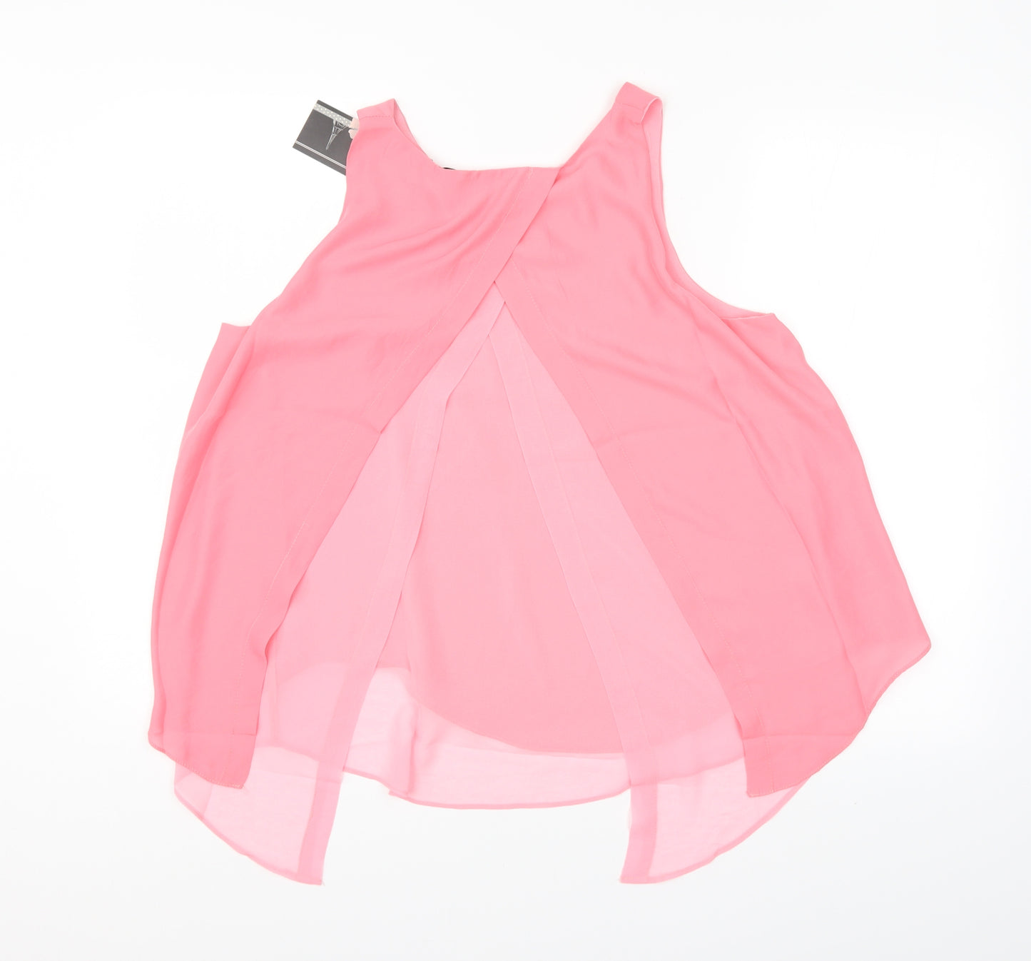 SilverSilk Womens Pink   Basic Blouse Size 10