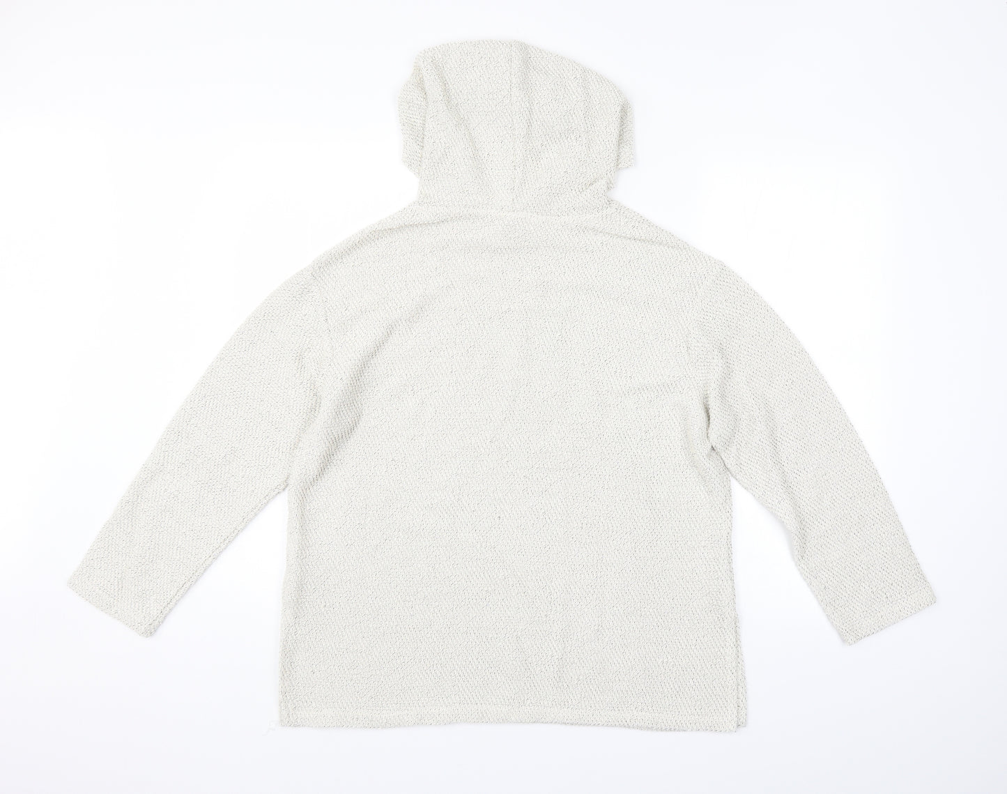 H&M Womens White   Pullover Hoodie Size S