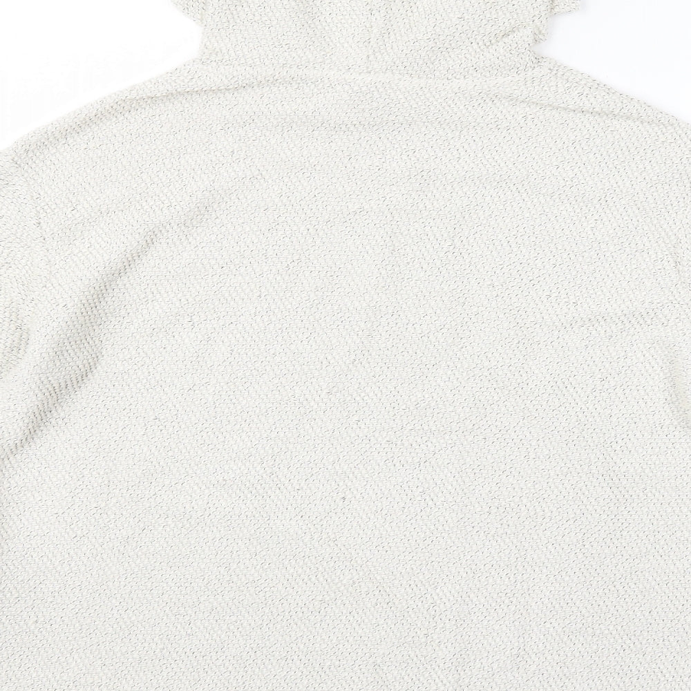 H&M Womens White   Pullover Hoodie Size S