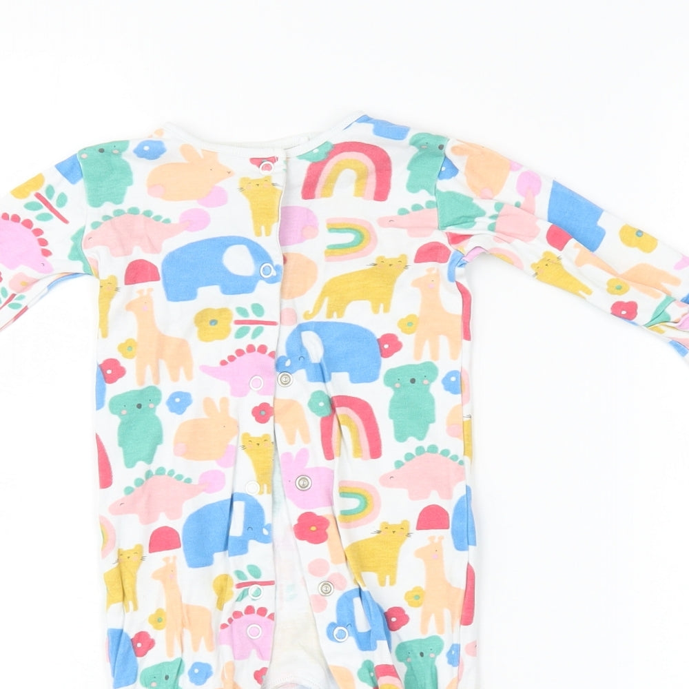 NEXT Baby Multicoloured Animal Print  Babygrow One-Piece Size 3-6 Months