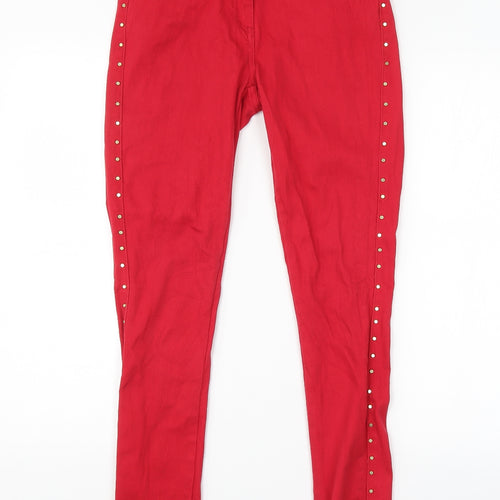 George Womens Red   Skinny Jeans Size 8 L30 in