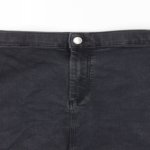 Topshop Womens Grey   Straight & Pencil Skirt Size 10
