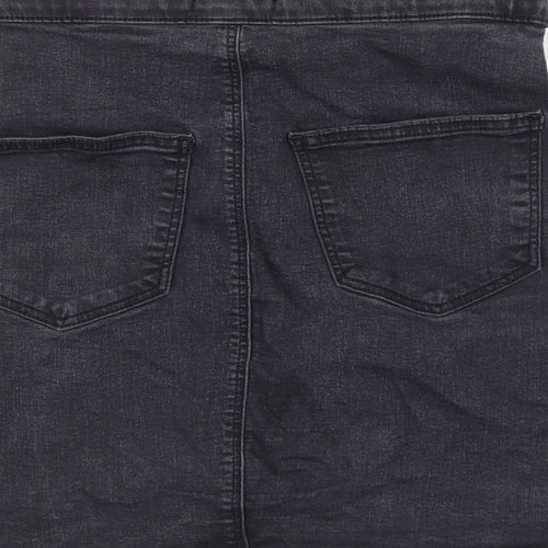 Topshop Womens Grey   Straight & Pencil Skirt Size 10