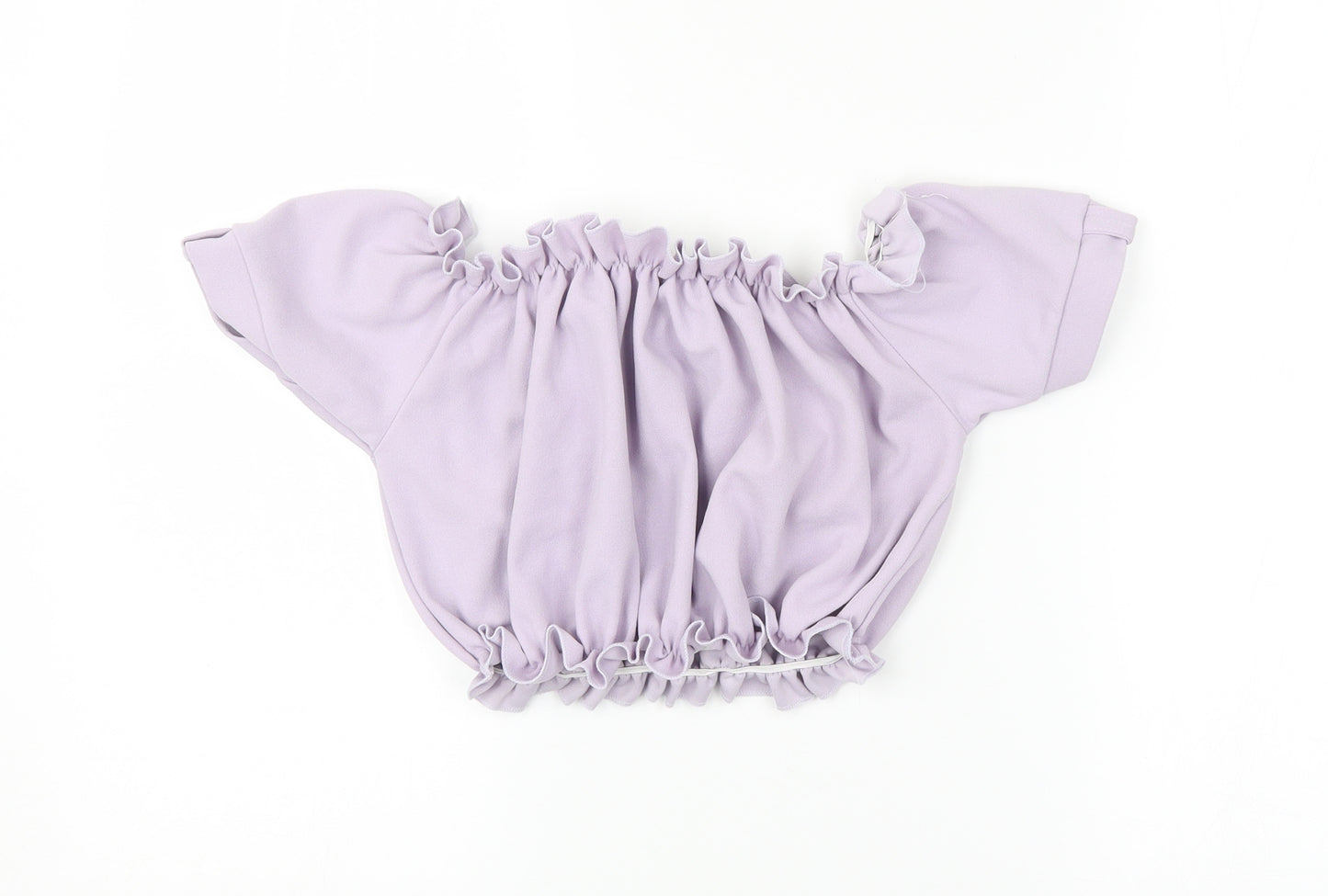 New Look Womens Purple   Cropped Blouse Size 8