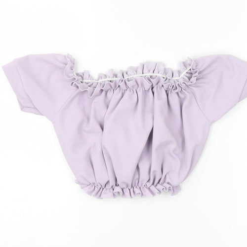 New Look Womens Purple   Cropped Blouse Size 8