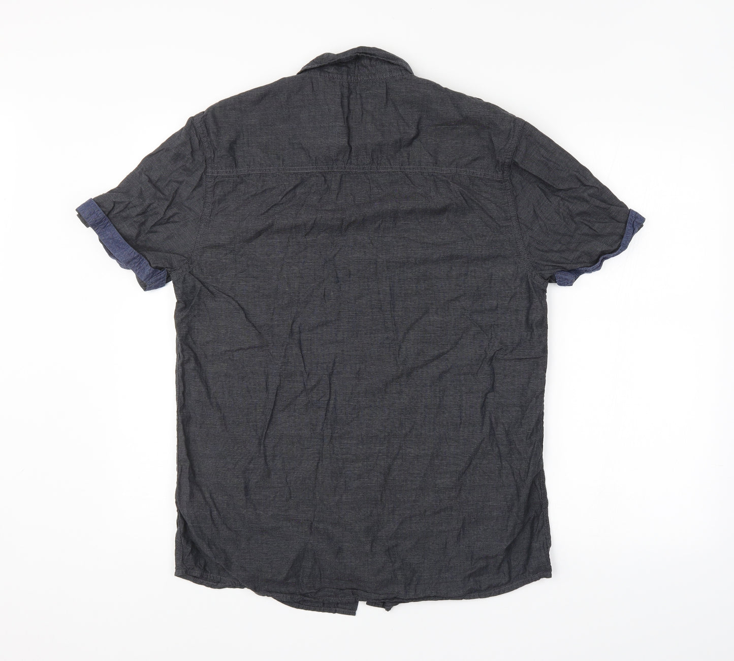 Peacocks Mens Grey    Button-Up Size M