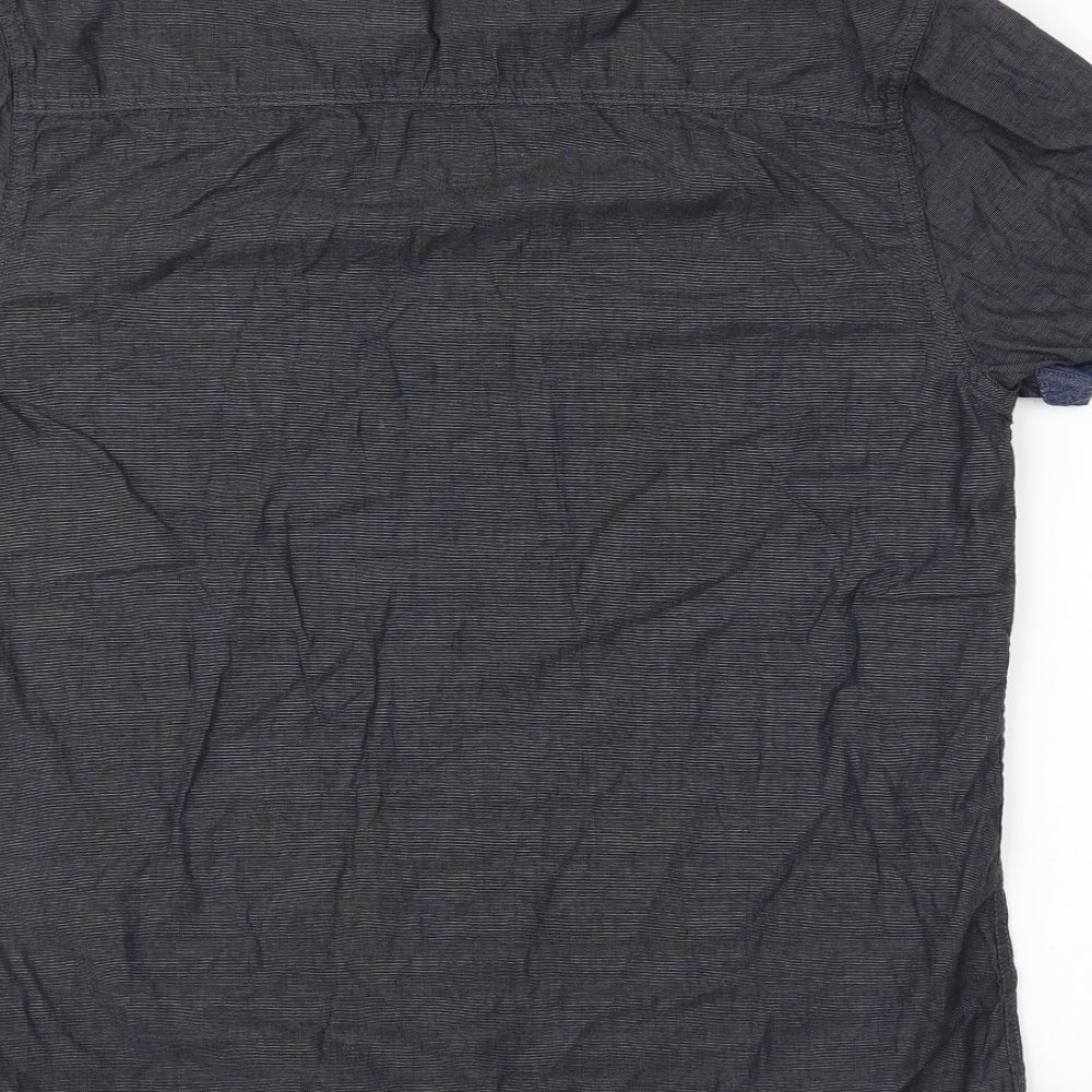 Peacocks Mens Grey    Button-Up Size M