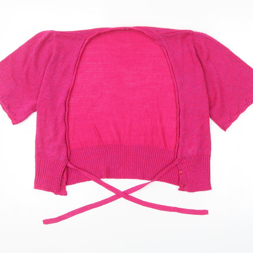 Essential Style Womens Pink   Cardigan Jumper Size 16