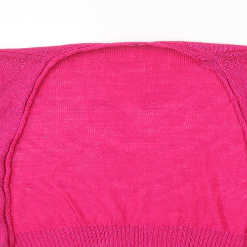 Essential Style Womens Pink   Cardigan Jumper Size 16