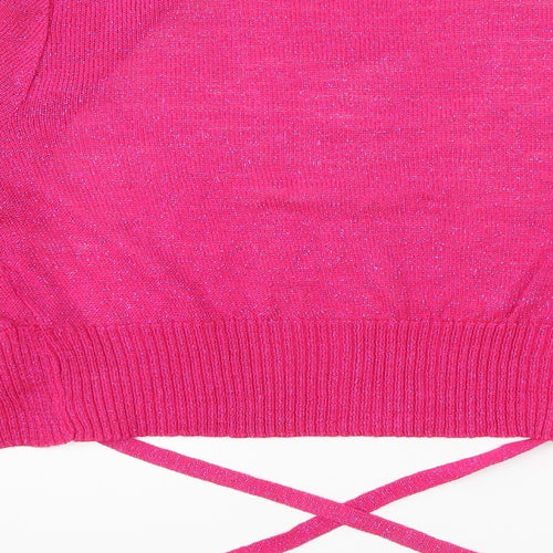 Essential Style Womens Pink   Cardigan Jumper Size 16