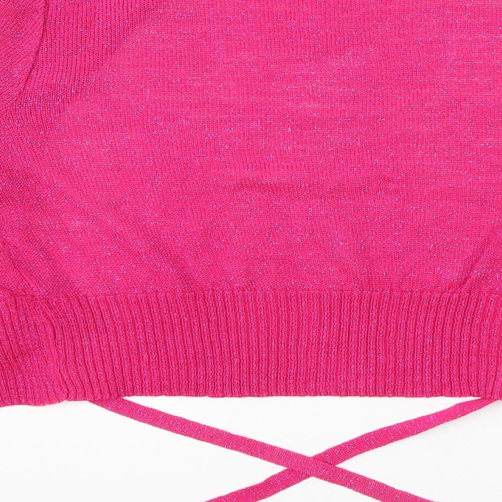Essential Style Womens Pink   Cardigan Jumper Size 16