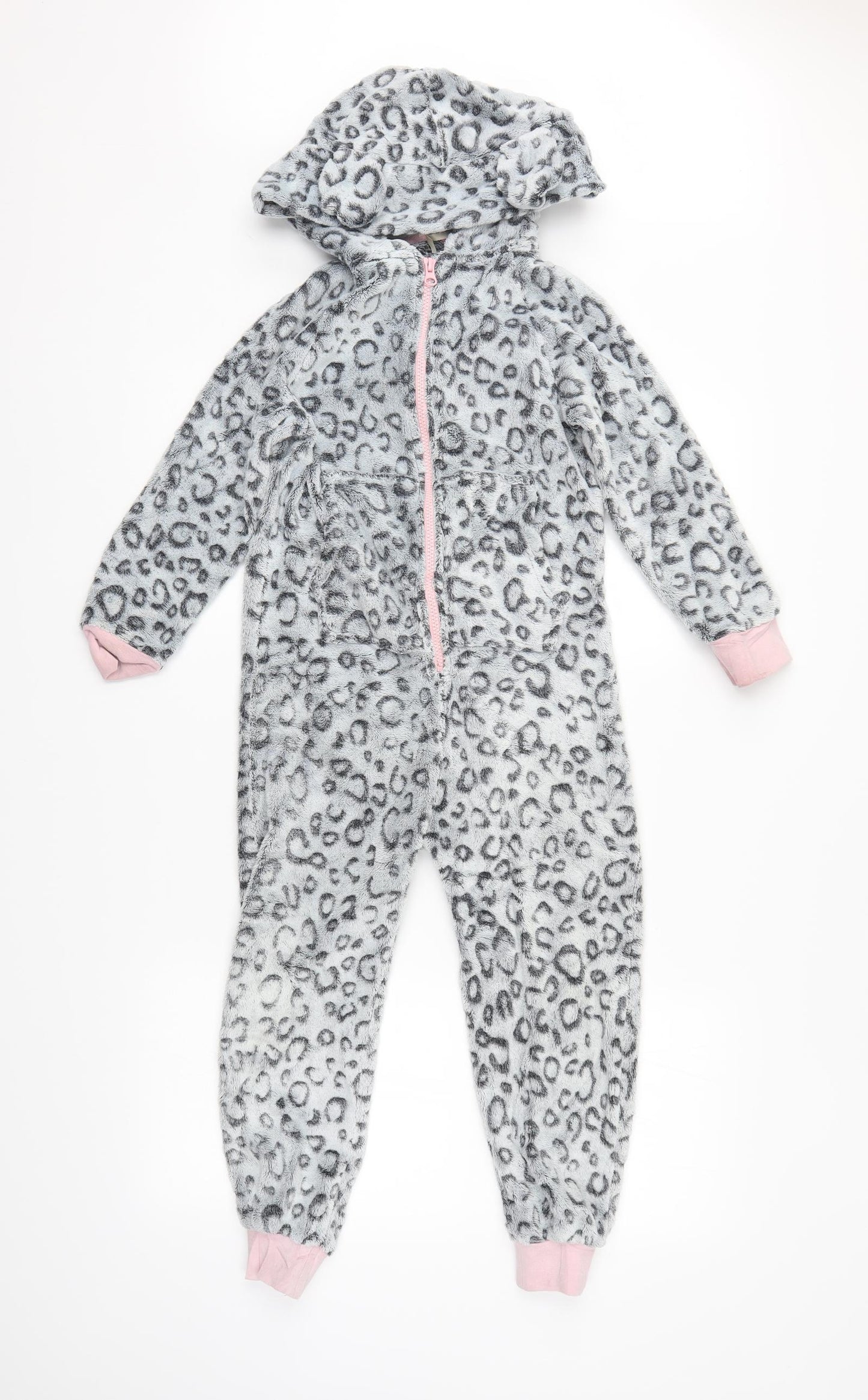 NEXT Girls Grey Animal Print   One Piece