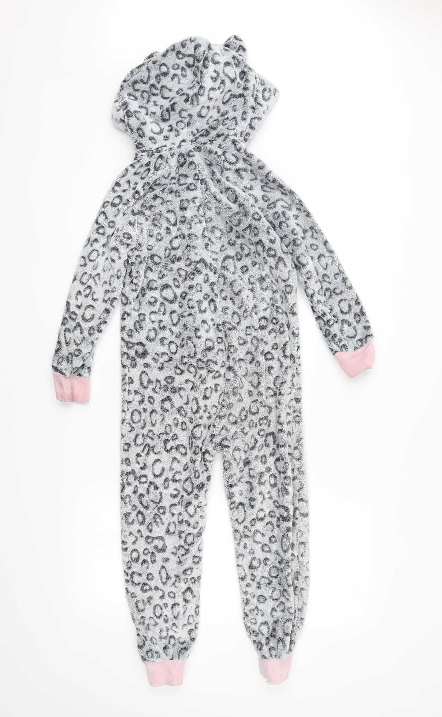 NEXT Girls Grey Animal Print   One Piece