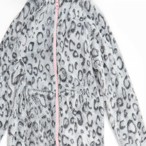 NEXT Girls Grey Animal Print   One Piece