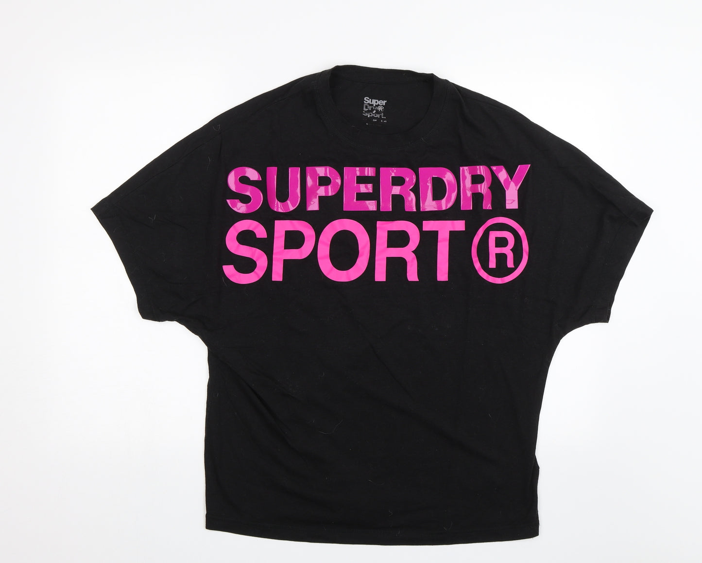 Superdry Womens Black   Basic T-Shirt Size 14