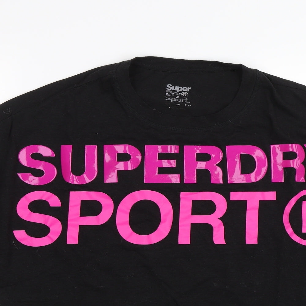 Superdry Womens Black   Basic T-Shirt Size 14