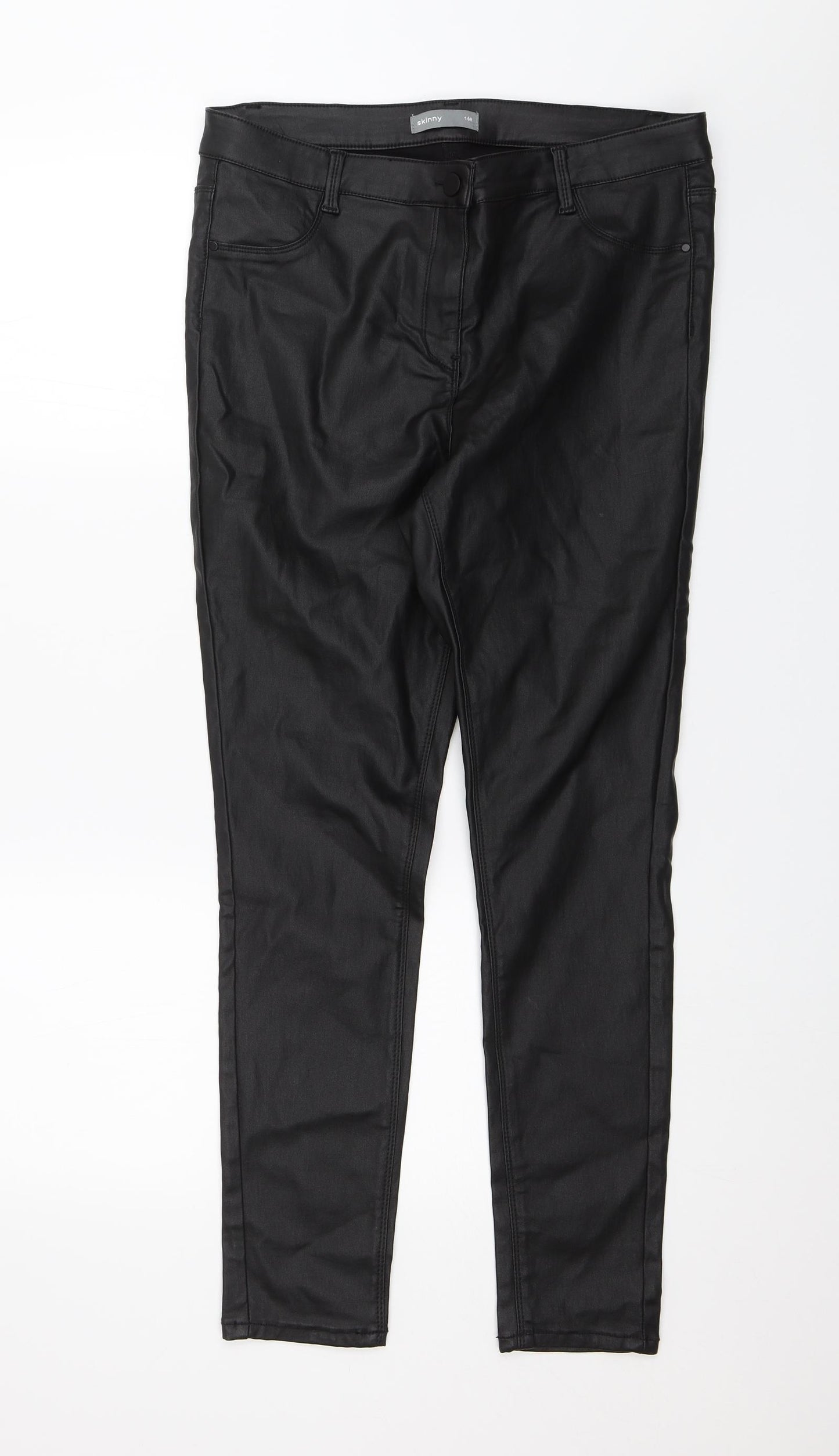 Nutmeg Womens Black   Skinny Jeans Size 16 L27 in