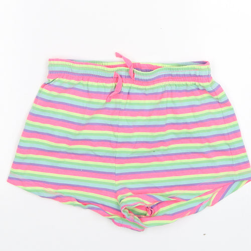 NEXT Girls Pink Striped  Hot Pants Shorts Size 11 Years