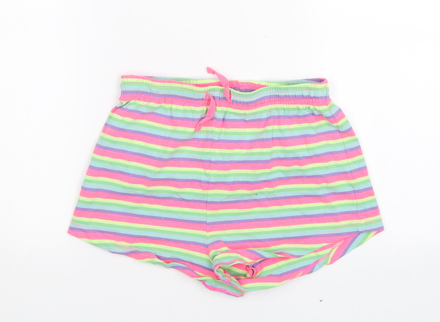NEXT Girls Pink Striped  Hot Pants Shorts Size 11 Years