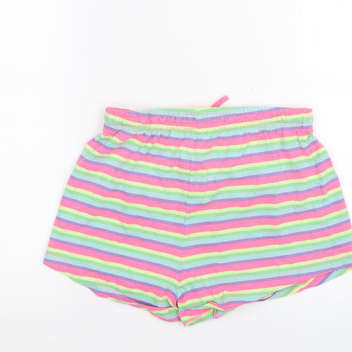 NEXT Girls Pink Striped  Hot Pants Shorts Size 11 Years