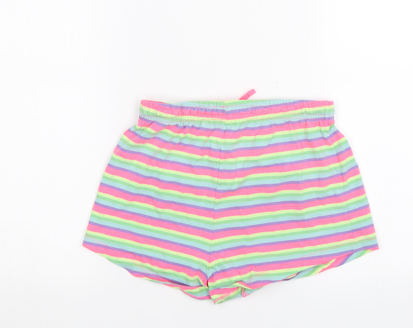 NEXT Girls Pink Striped  Hot Pants Shorts Size 11 Years