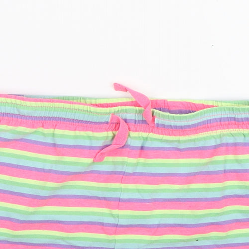 NEXT Girls Pink Striped  Hot Pants Shorts Size 11 Years