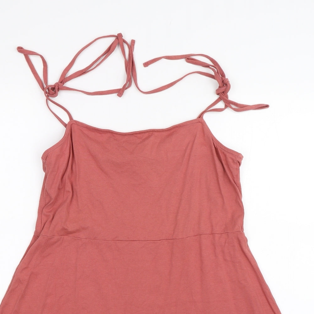 ASOS Womens Pink   Skater Dress  Size 16