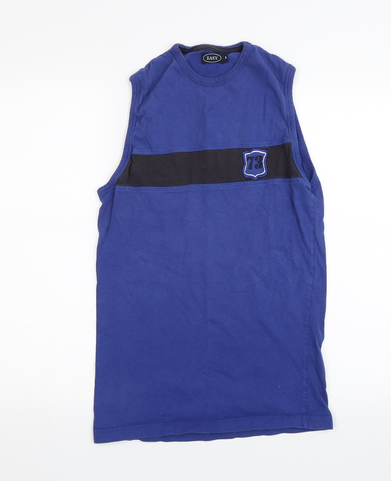 Easy Mens Blue    T-Shirt Size S