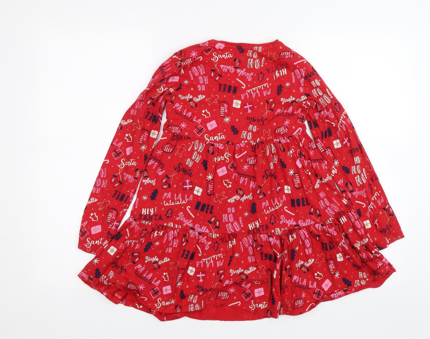 F&F Girls Red   Shift  Size 9-10 Years  - Christmas