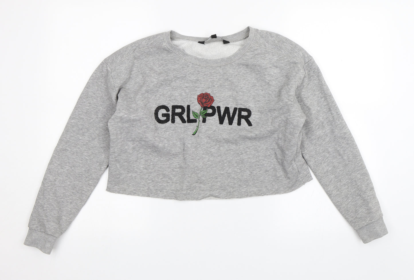 New Look Girls Grey   Pullover Jumper Size 12-13 Years  - GRL PWR